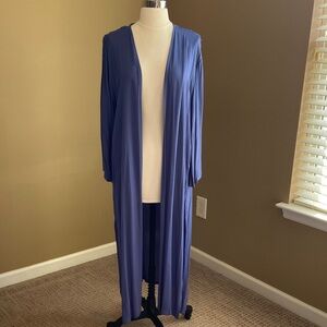 NEW! Women’s Blue Lightweight Cardigan Duster- Small, Medium, Largew